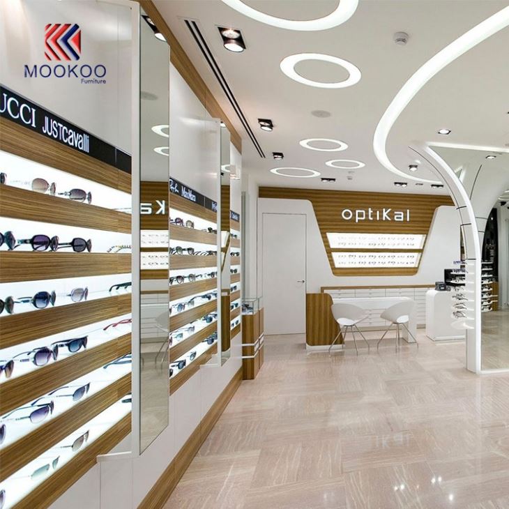Sunglasses Shop Interior Decoration Dispaly Wall