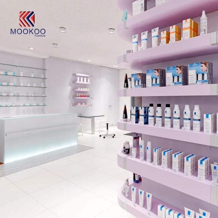 Modern Pharmacy Shop Interior Display Furniture