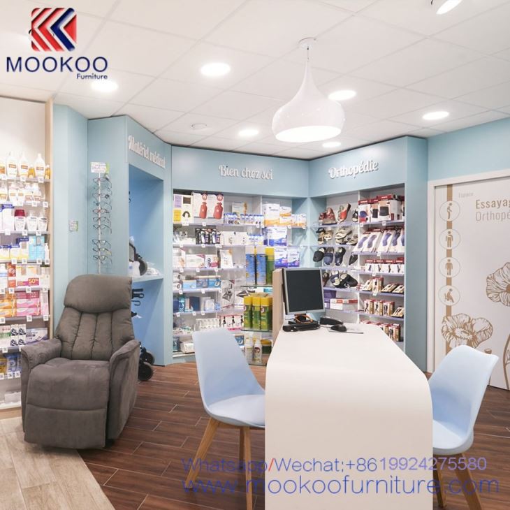 Modern Style Factory Direct Sale High End Pharmacy Shop Display Furniture Medicine Storage