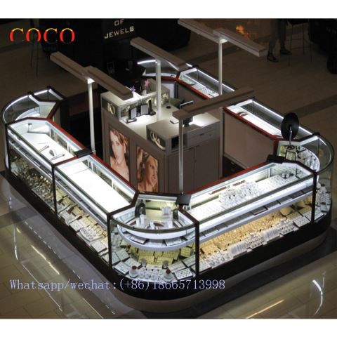 Υψηλής ποιότητας σχεδιασμός περίπτερο εμφάνιση κοσμημάτων για το εμπορικό κέντρο