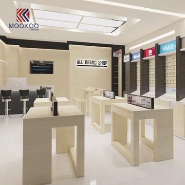 Βιτρίνα επίπλων εσωτερικού τηλεφωνικού καταστήματος