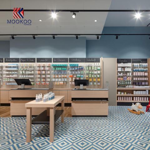 Προσαρμοσμένη βιτρίνα εσωτερικών φαρμακείων