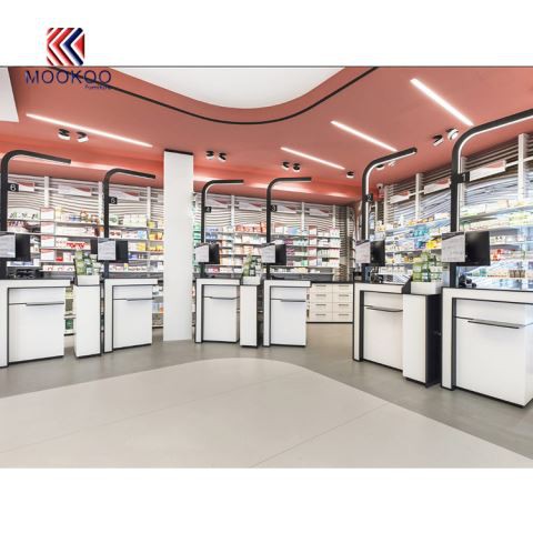 High End Φαρμακείο Εσωτερικών Counter Design Έπιπλα