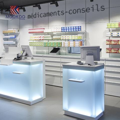 Εμφάνιση κατάστημα φαρμάκων κατά την αποθήκευση
